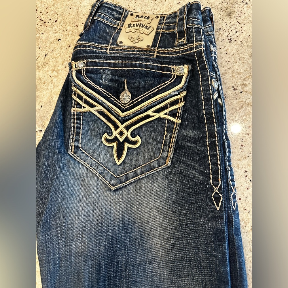 Rock Revival Blue Denim Jeans